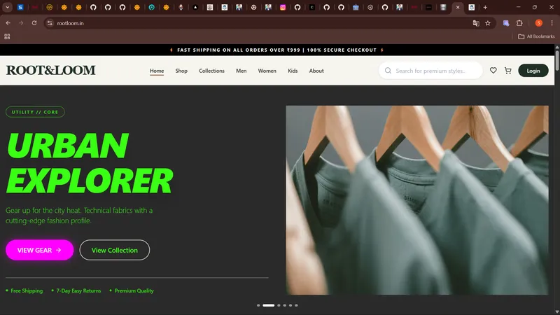 Root & Loom - Commerce & Apparel Engine - Korvith Case Study